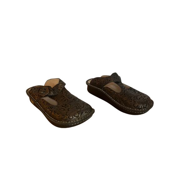 Alegria Shoes - Alegria Womens Classic Swirl Clog Size 40/ 9.5/10 Bronze Comfort Slip Resistant